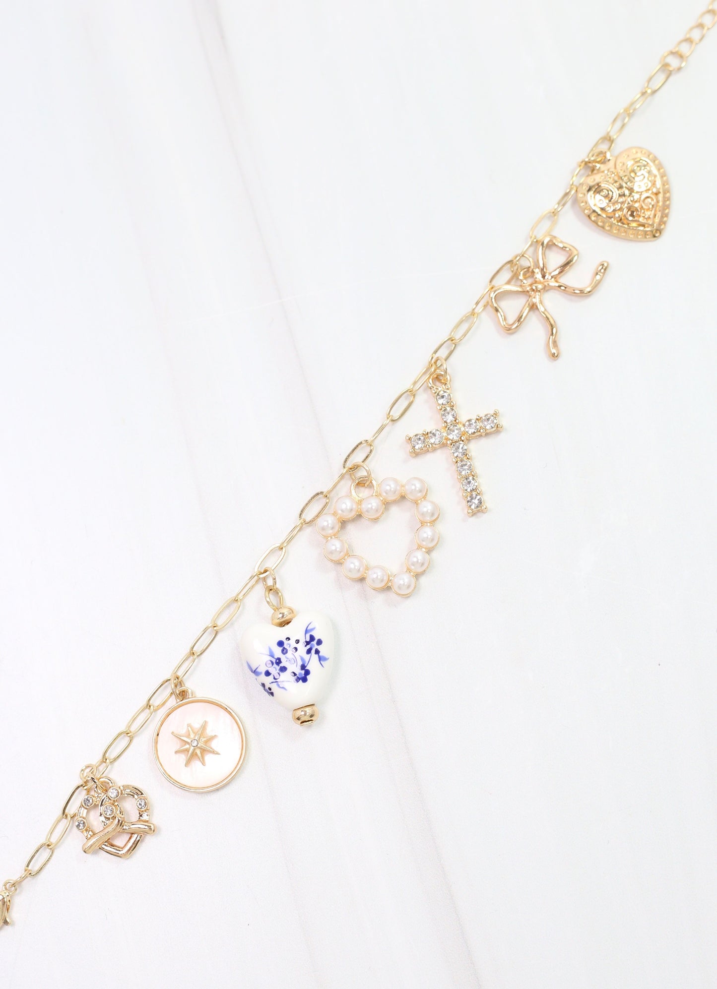 Goldbery Charm Bracelet Gold