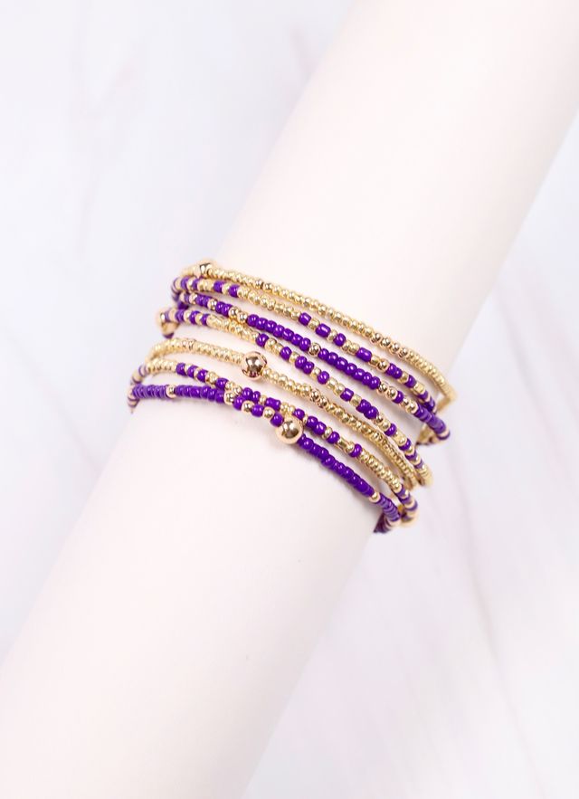 Karnes Bracelet Set PURPLE GOLD