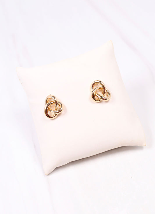 Bannister Knot Earring Gold