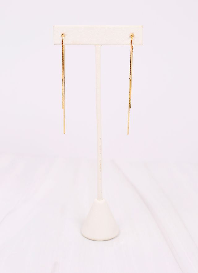 Alfrida Fringe Earring Gold