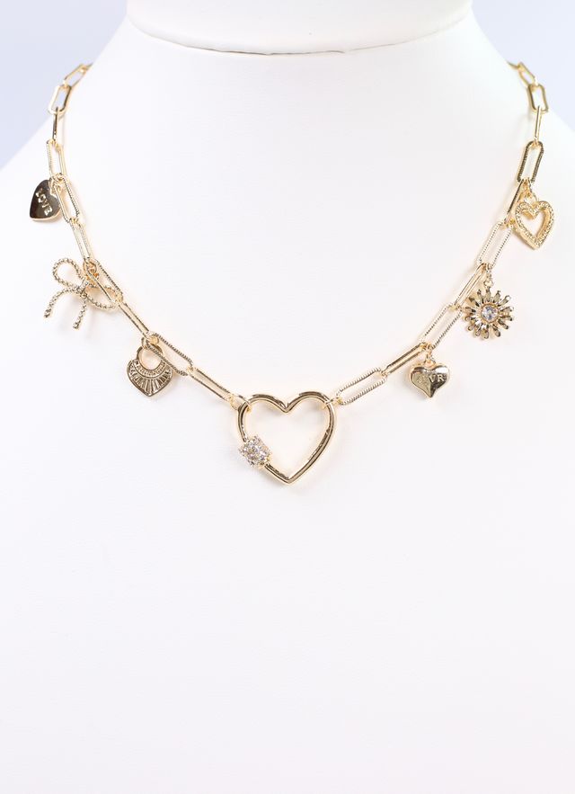 Lottie Charm Necklace GOLD