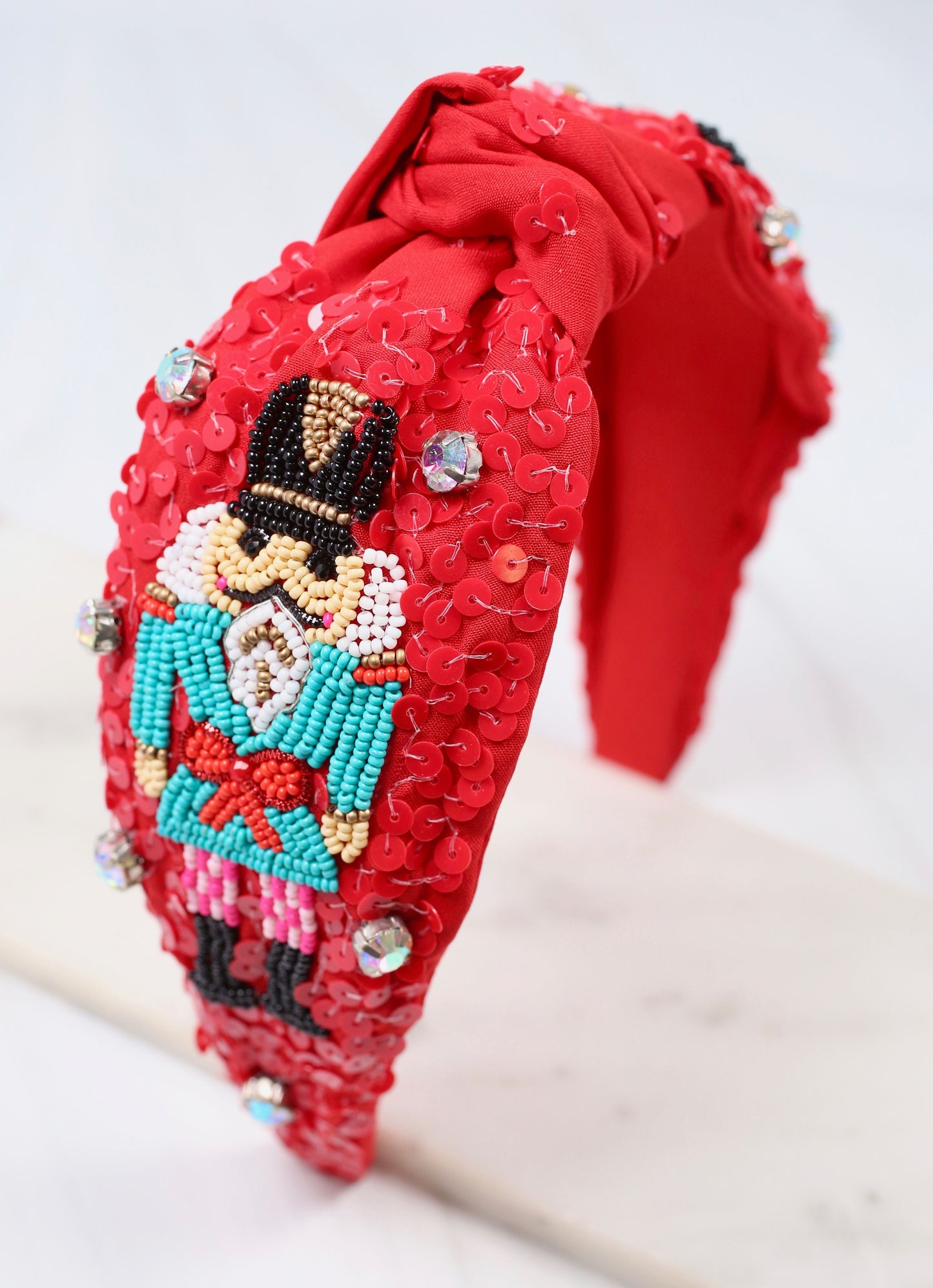 Nutcracker Sequin Headband RED