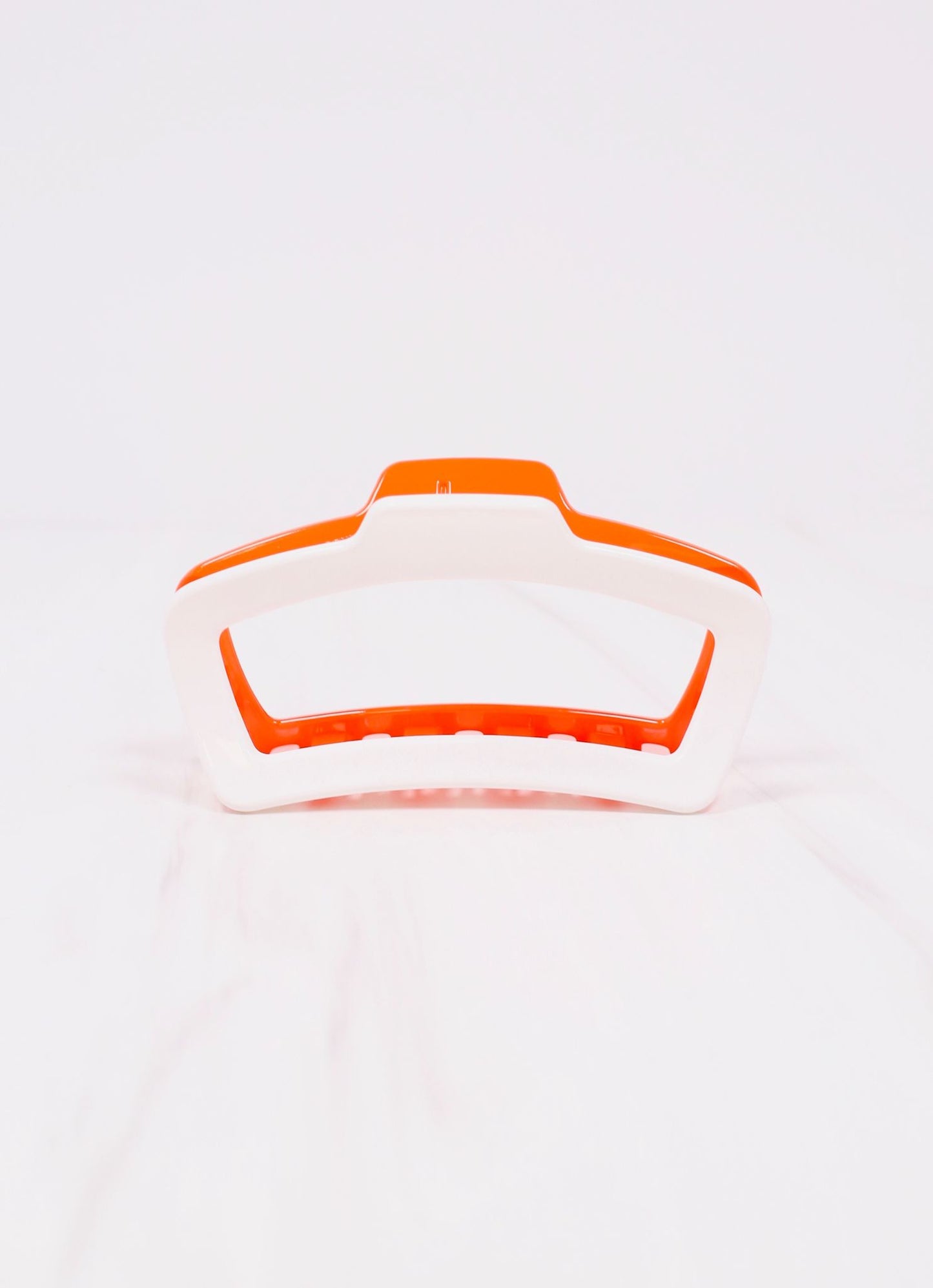 Jasmine Two Tone Hair Clip ORANGE WHITE