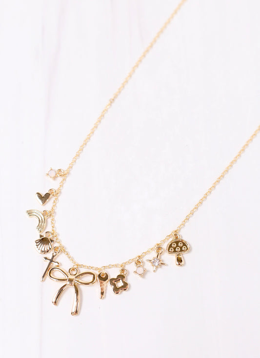 Moseby Charm Necklace GOLD