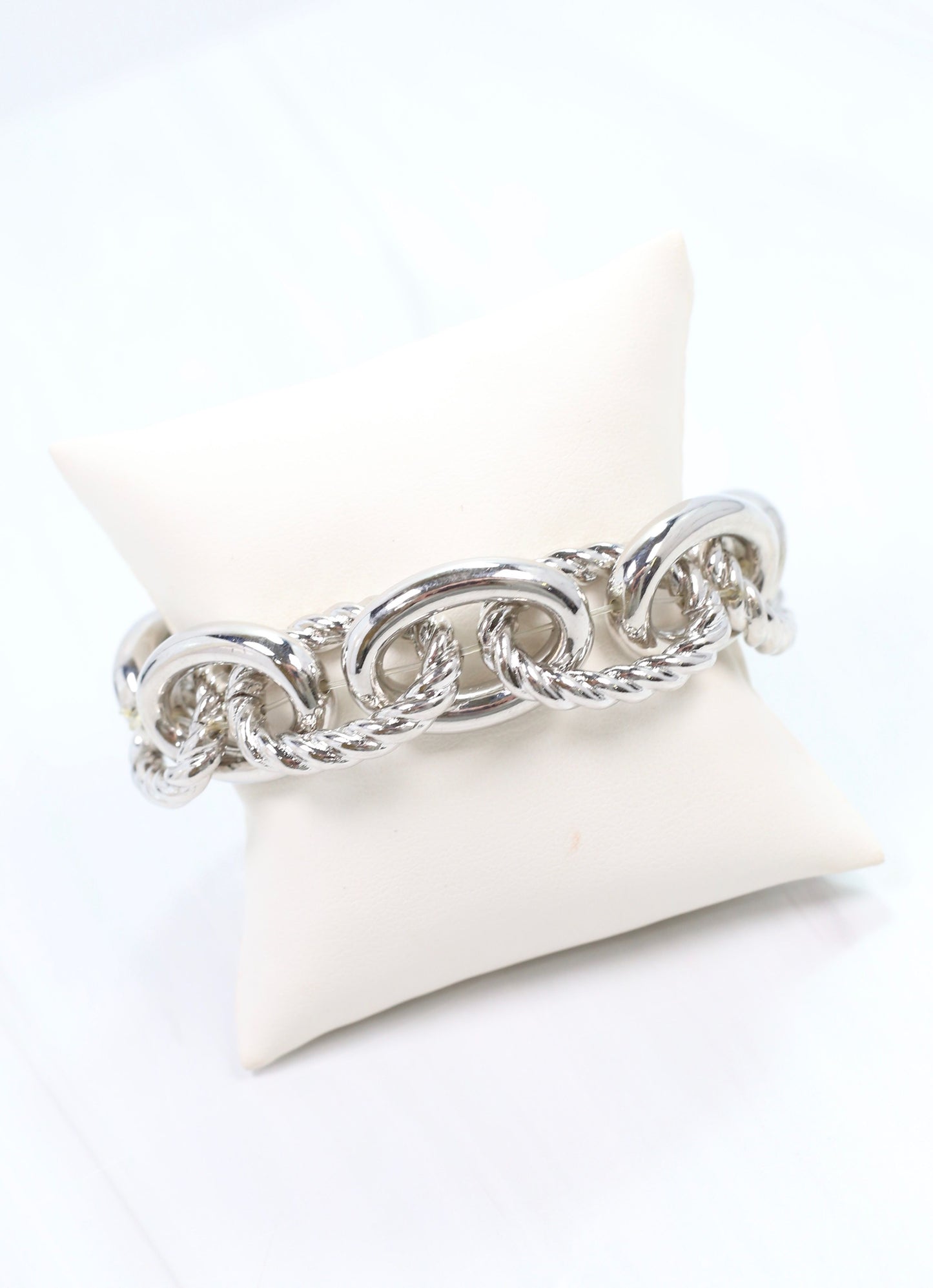 Cates Link Stretch Bracelet SILVER