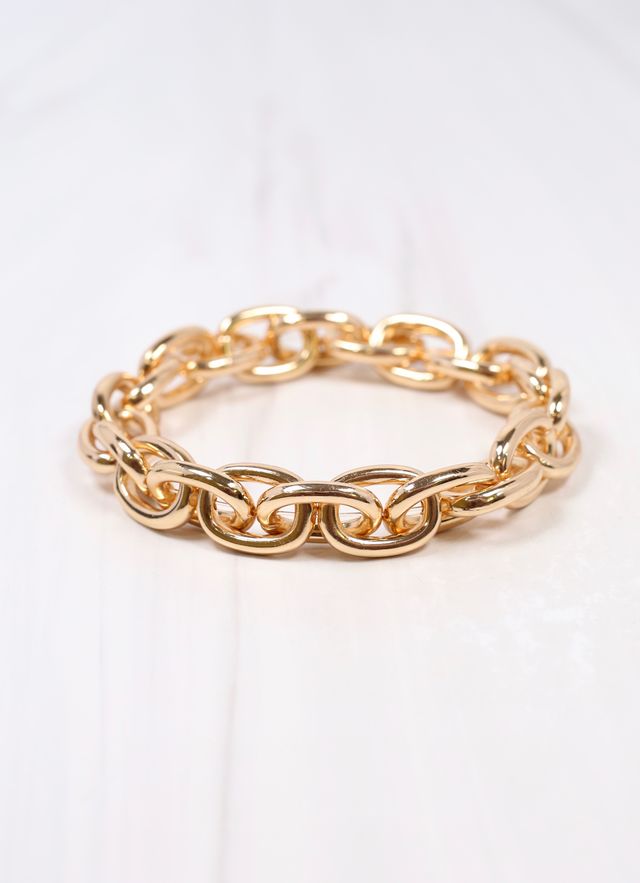 Teresa Link Stretch Bracelet GOLD