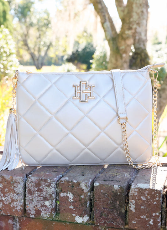 Madelyn Crossbody Pearl Quilted LD