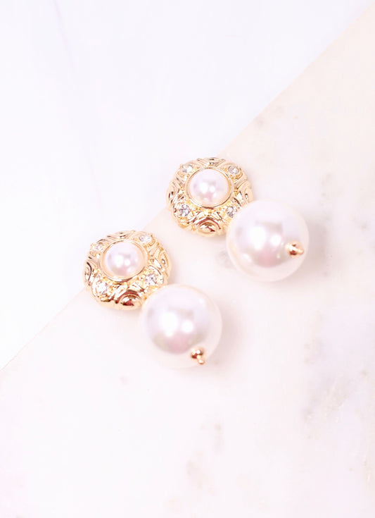 Seely Pearl Drop Earring GOLD