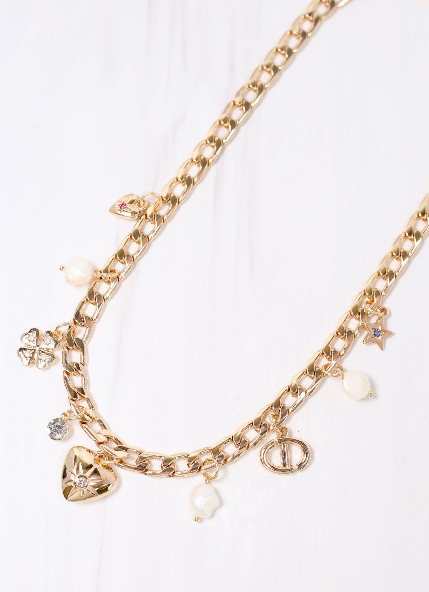 Parris Charms Necklace GOLD