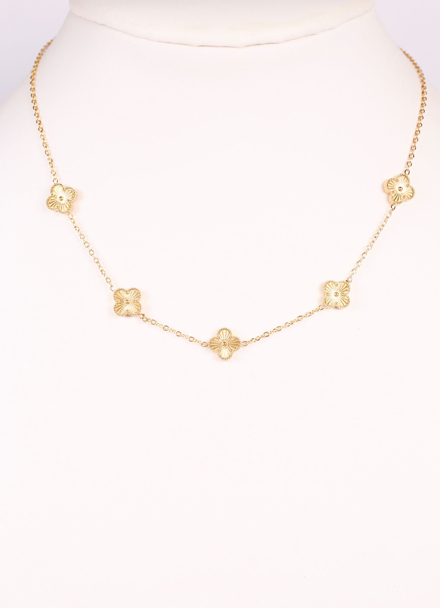 Trevino Clover Necklace GOLD