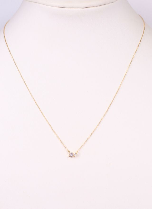 Affleck CZ Necklace GOLD