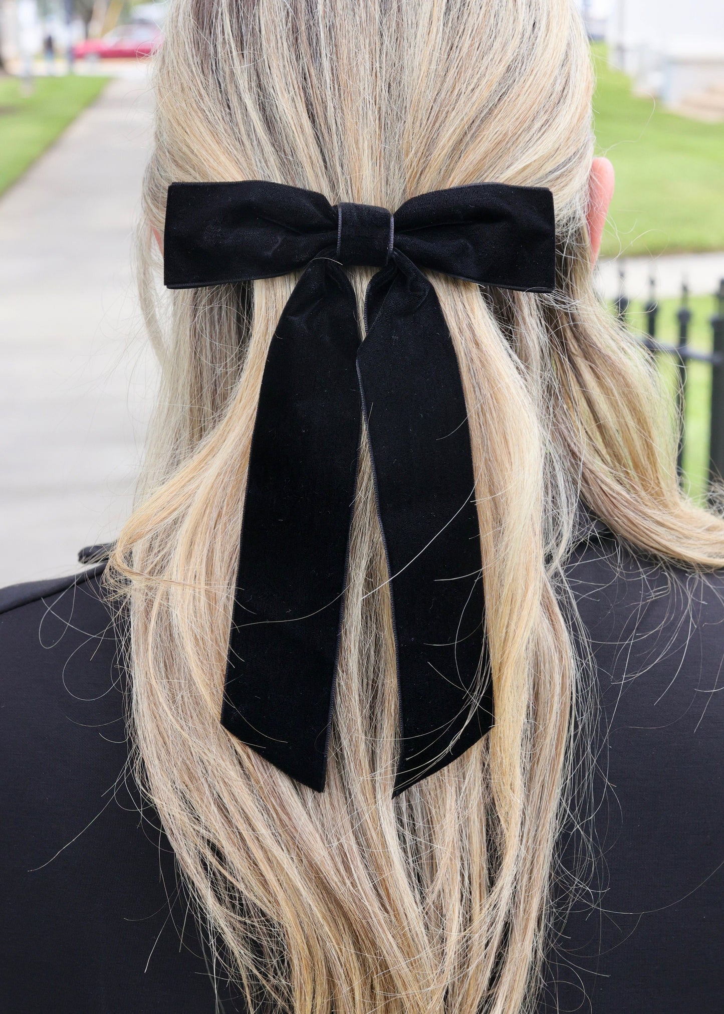 Bardem Velvet Bow BLACK