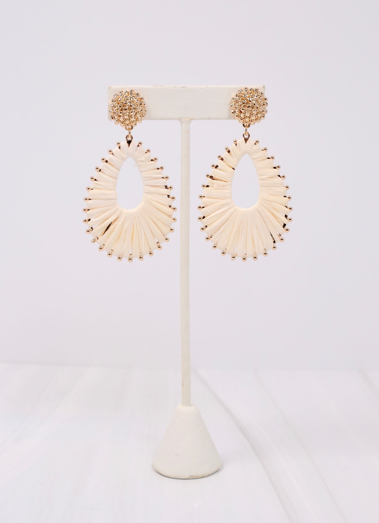 Kenora Wrapped Drop Earring Ivory