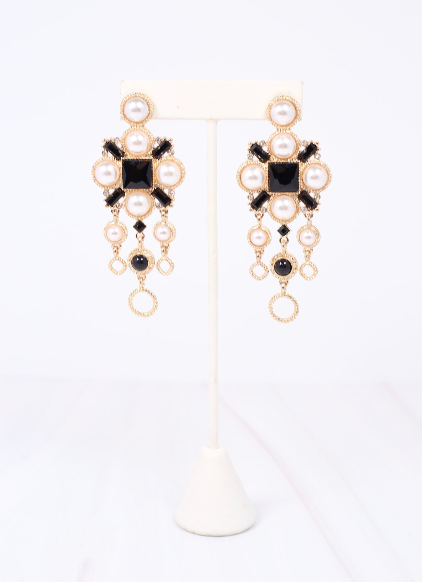 Gough Pearl Drop Earring BLACK