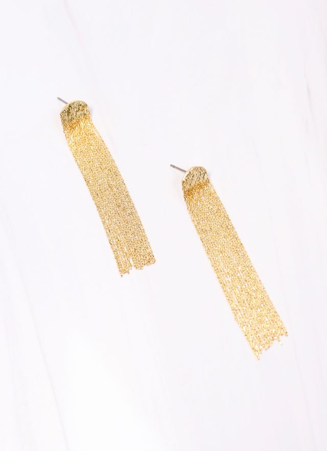 Bridget Fringe Earring Gold