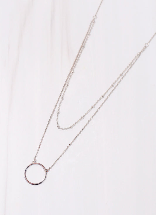 Sweet Moment Layered Necklace SILVER