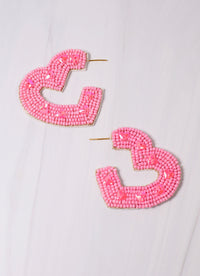 Ever After Heart Earring PINK