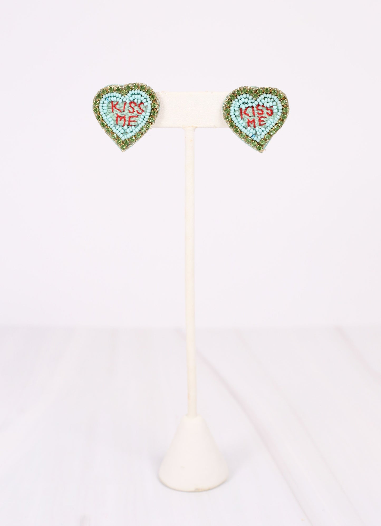 Heart Message Earring MINT