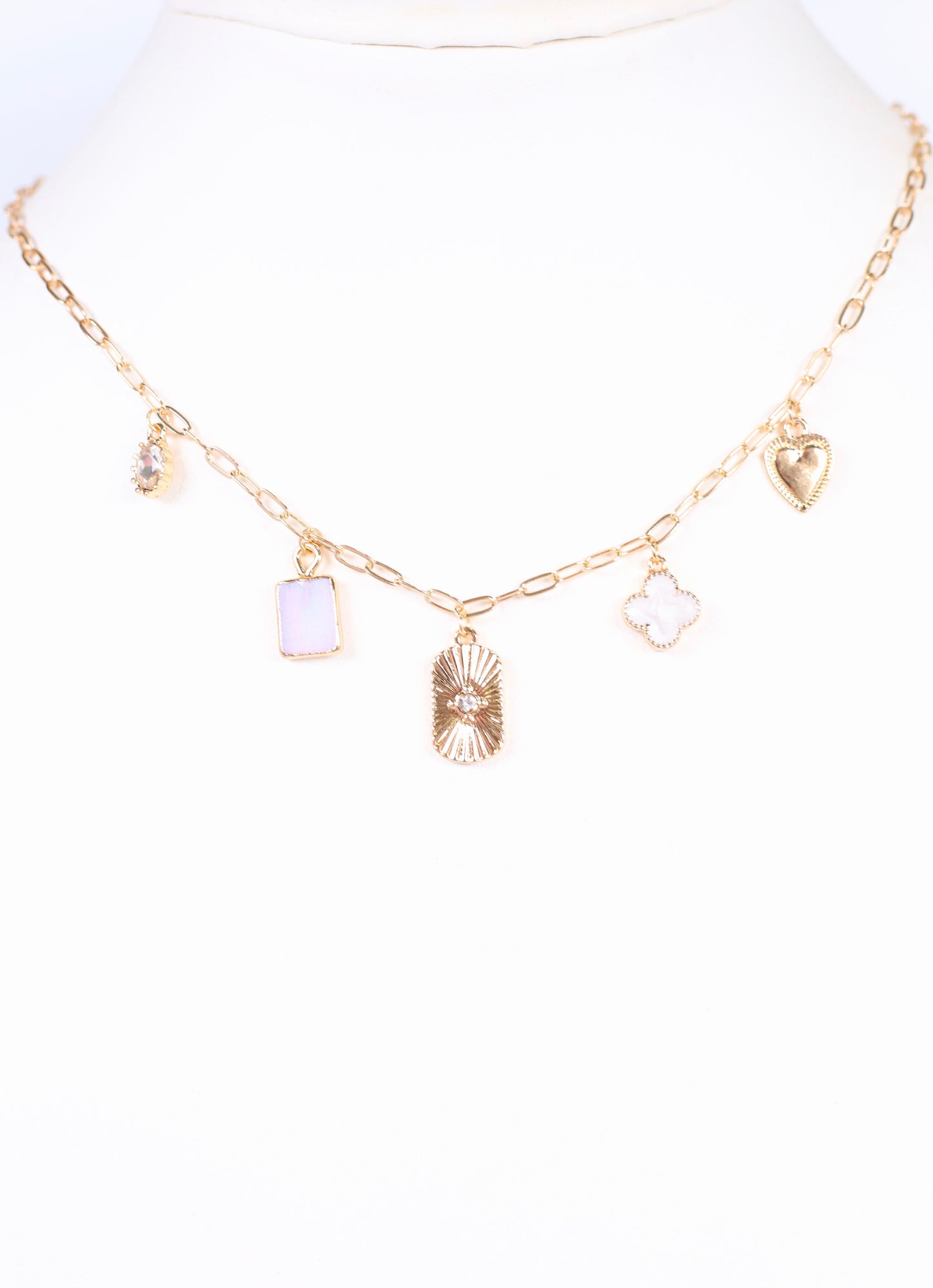 Reeanne Charm Necklace GOLD