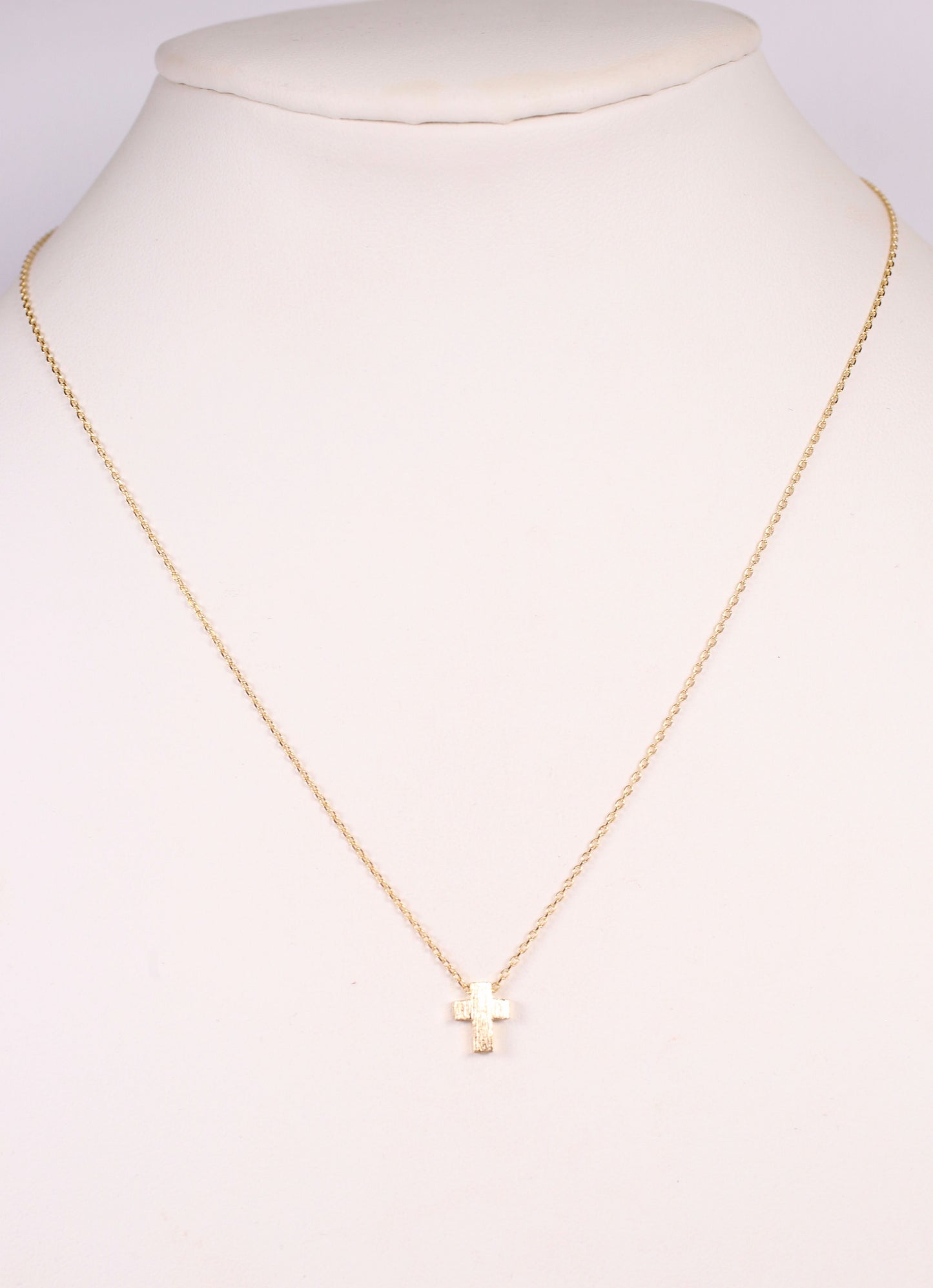 Charmie Petite Cross Necklace Gold