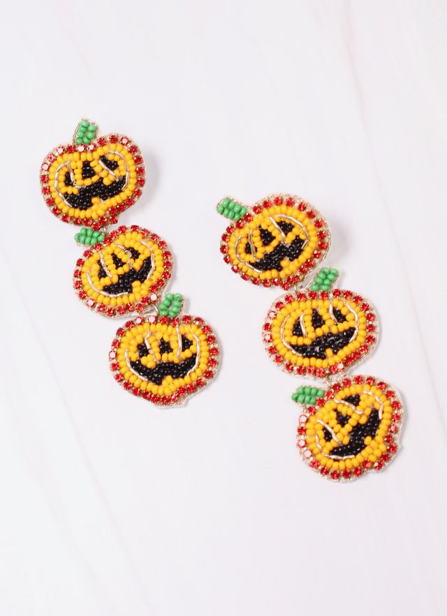 Pamela Pumpkin Drop Earring ORANGE