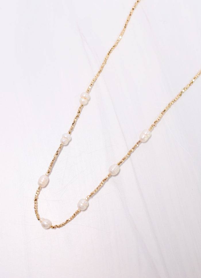 Diane Necklace with Pearls GOLD