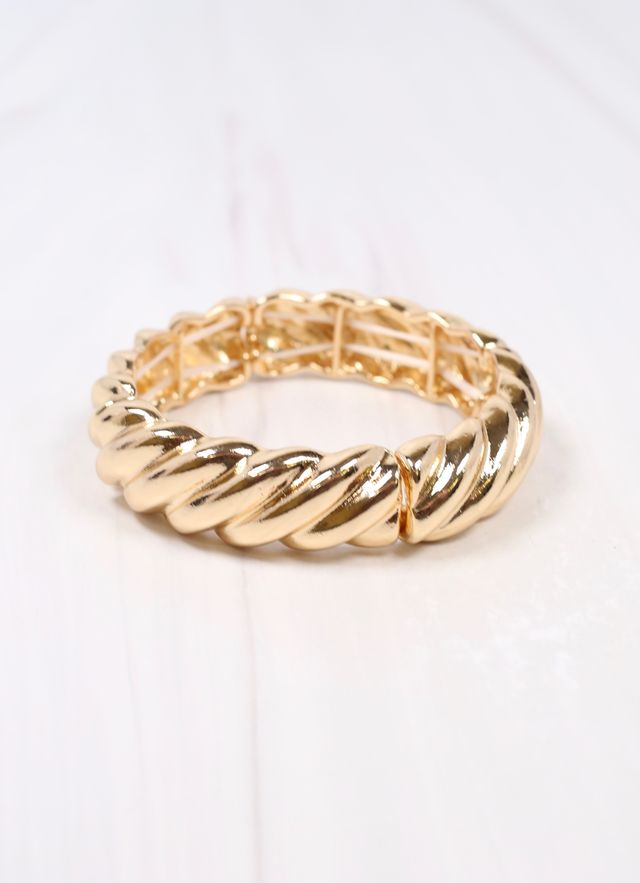 Vickery Twisted Stretch Bracelet GOLD