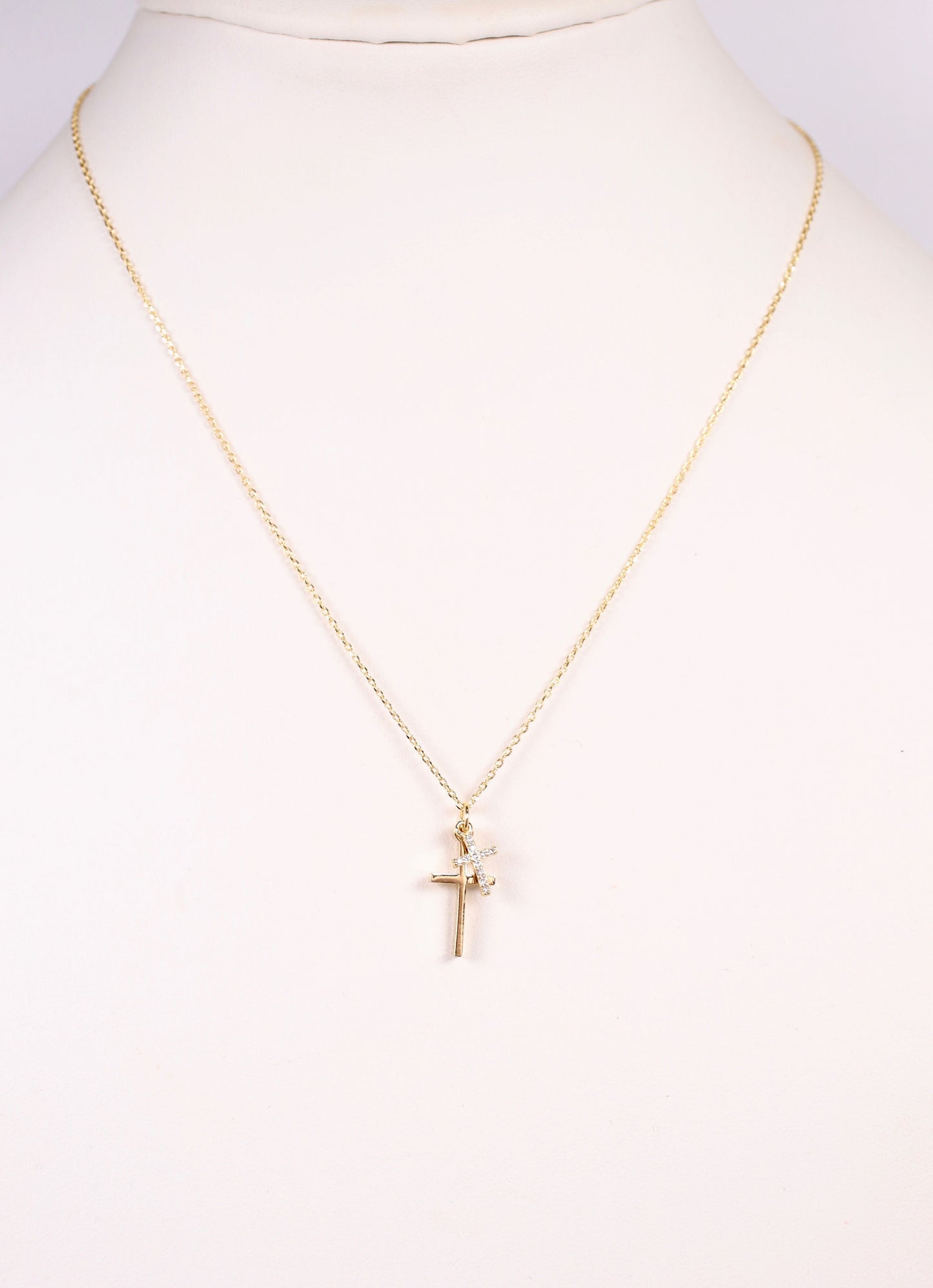 Canning Crosses Necklace GOLD