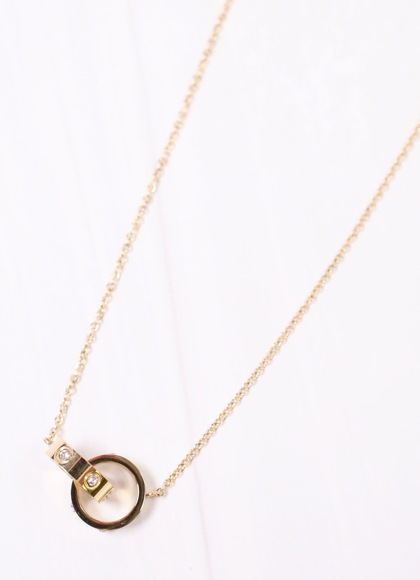 MacIntyre CZ Circles Necklace GOLD