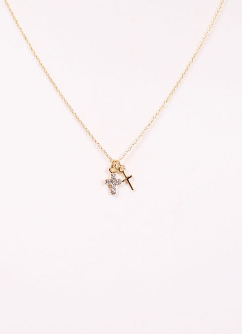 Lucile Cross Necklace GOLD