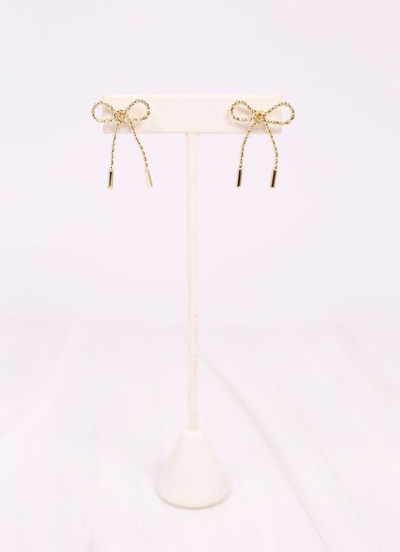 Candee Bow Earring GOLD