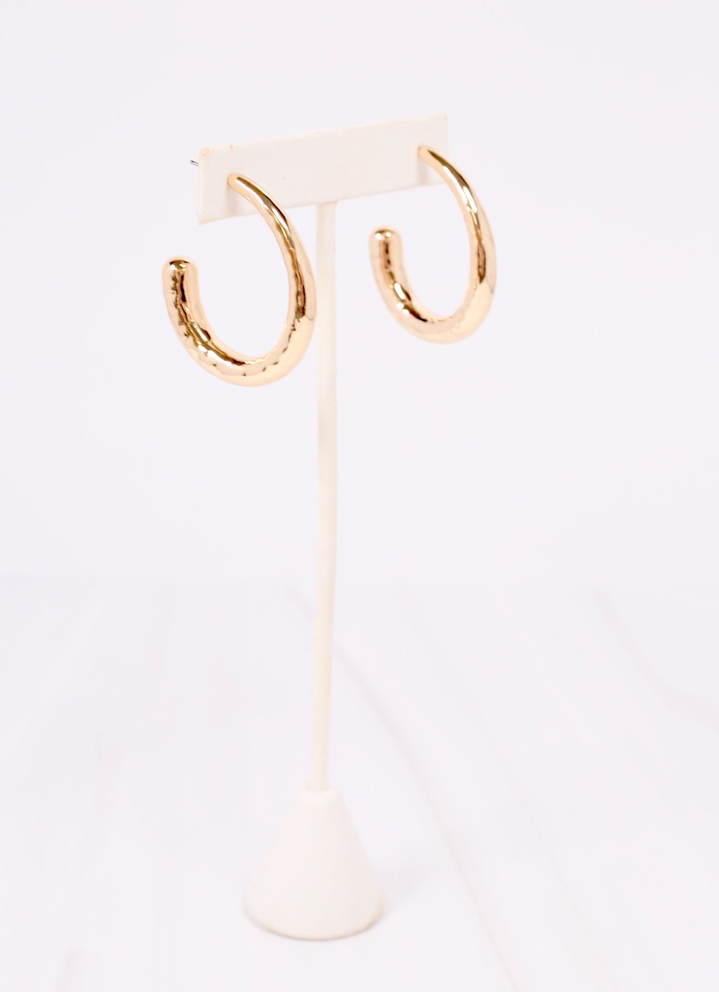 Parrish Hammered Hoop Earring GOLD