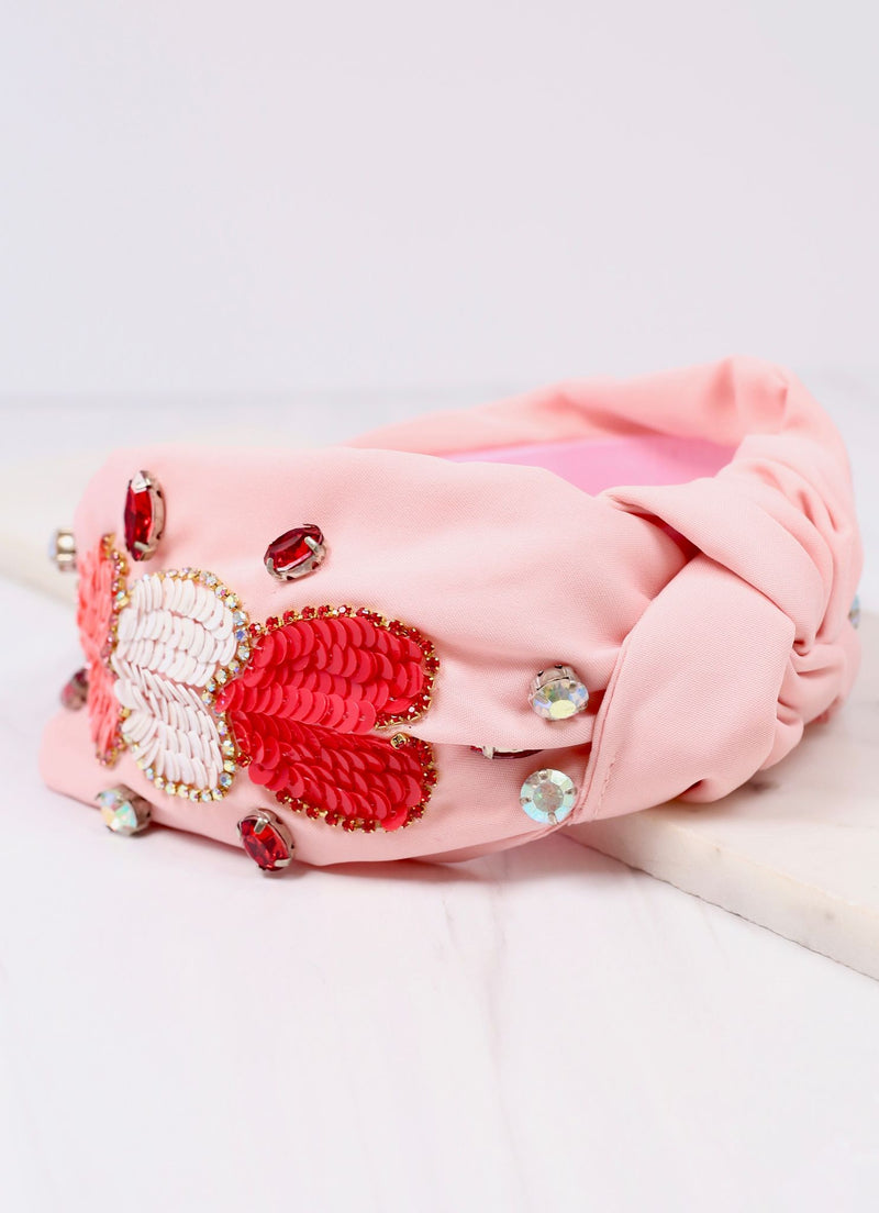 Mad About You Heart Headband PINK