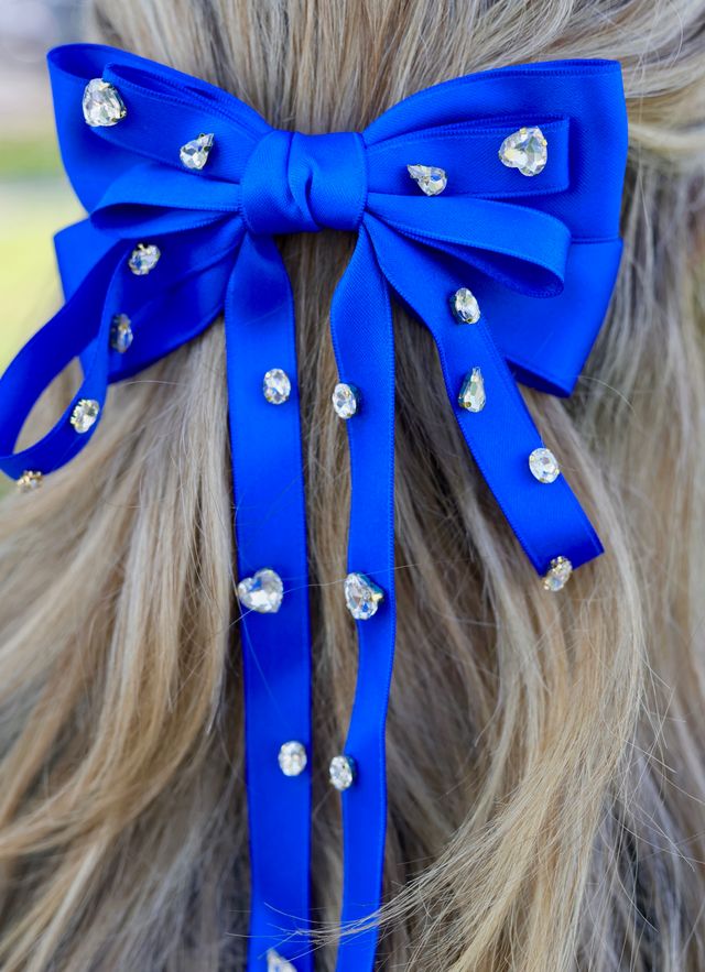 Futrelle CZ Hair Bow BLUE
