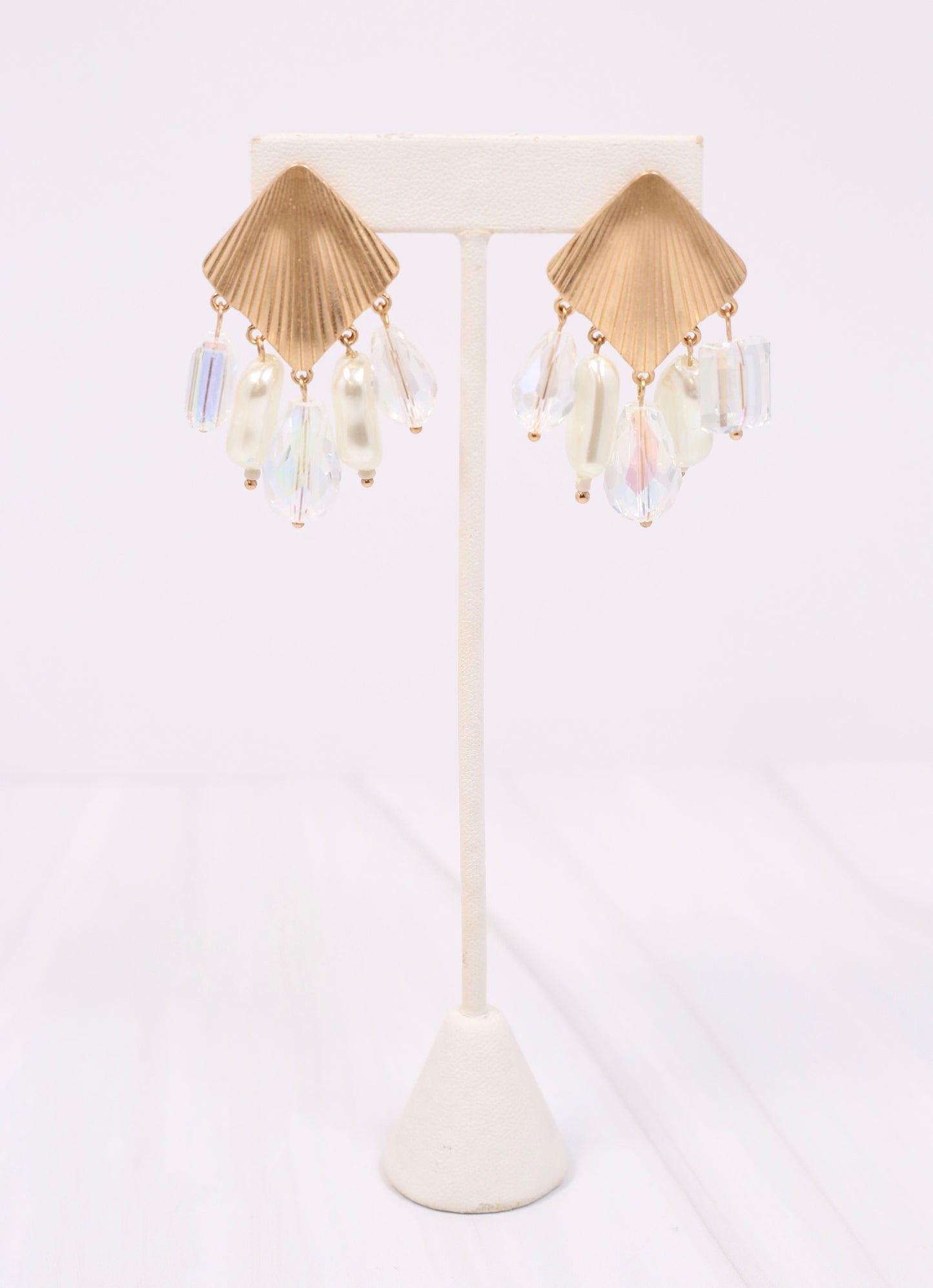 Hebron Embellished Drop Earring CLEAR