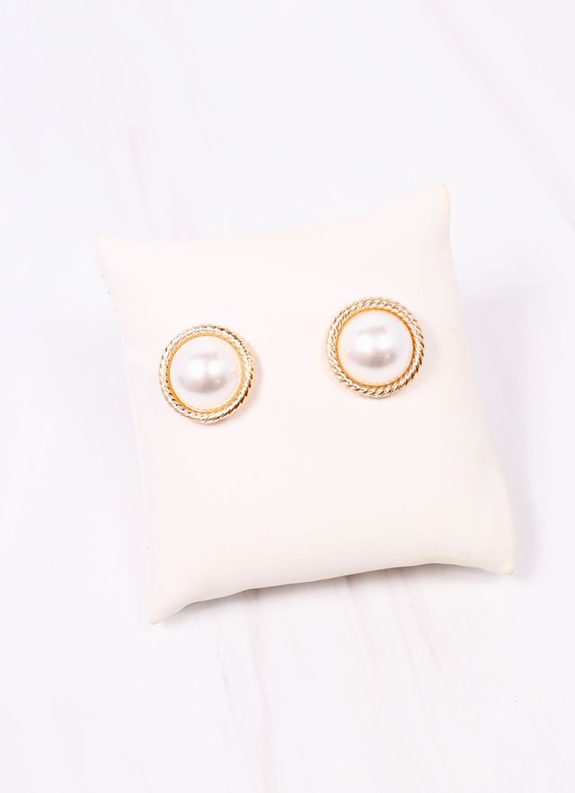 Gosling Pearl Stud Earring GOLD