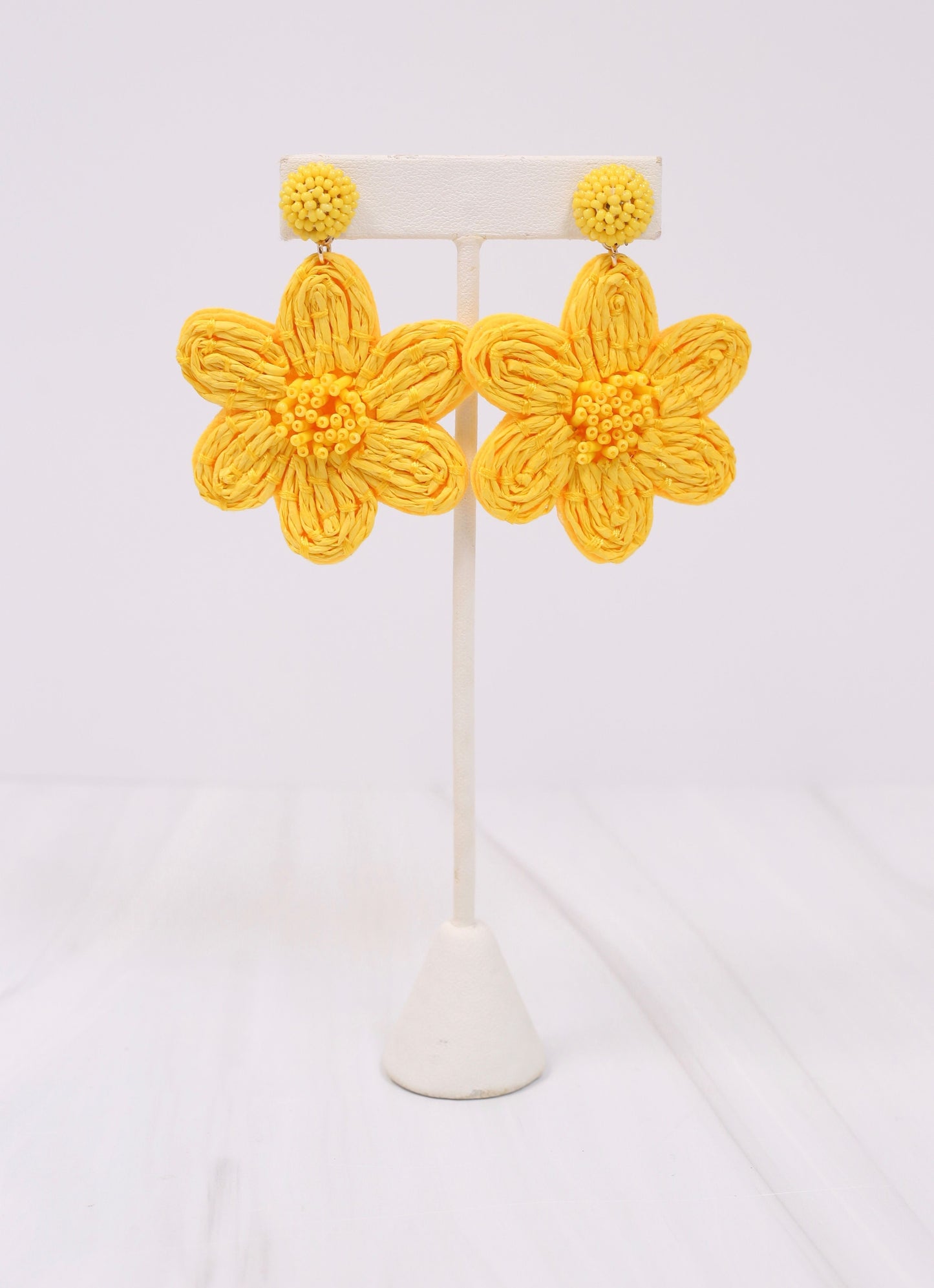 Dorion Flower Embellished Earring YELLOW