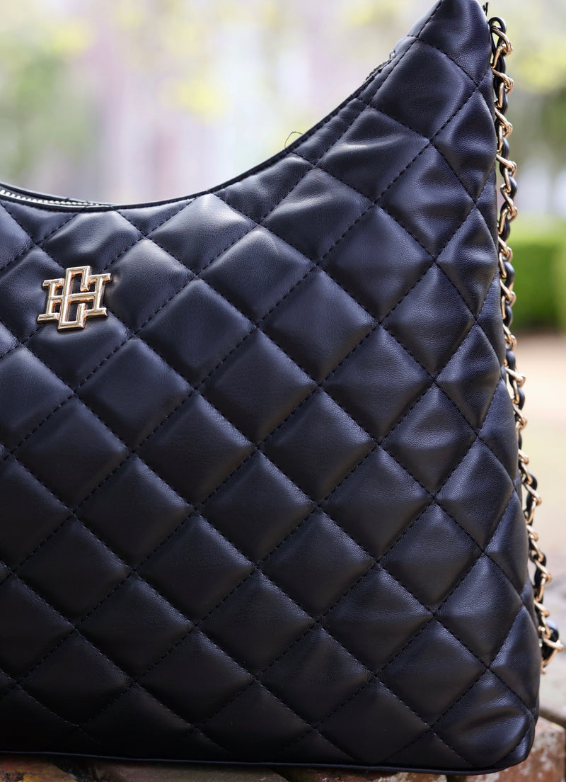 Maeve Quilted Tote BLACK