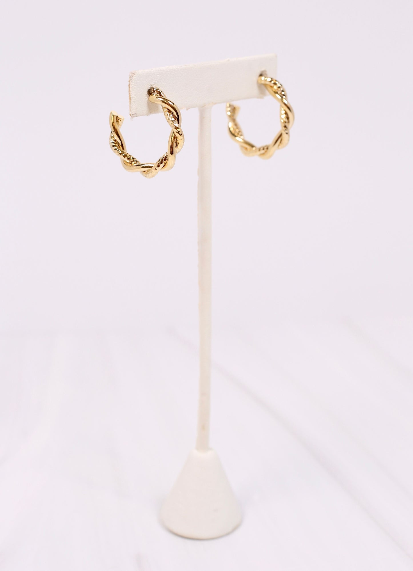 Compton Twisted Hoop Earring GOLD