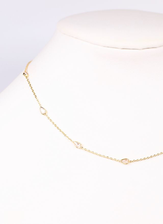 Mantega CZ Necklace GOLD