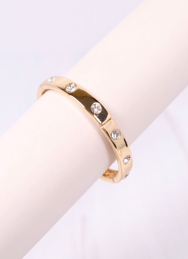 Fleischman CZ Stretch Bracelet GOLD