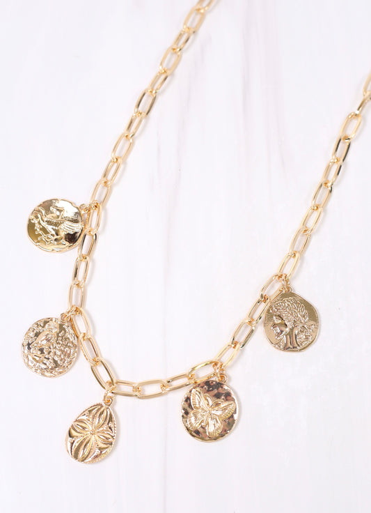 Condor Charm Necklace GOLD