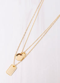 Woodinville Layered Necklace with Accents GOLD