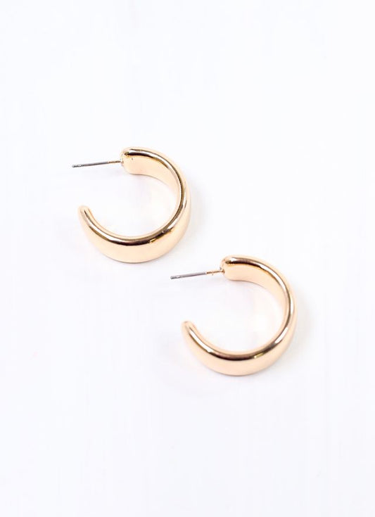 Trina Hoop Earring SHINY GOLD