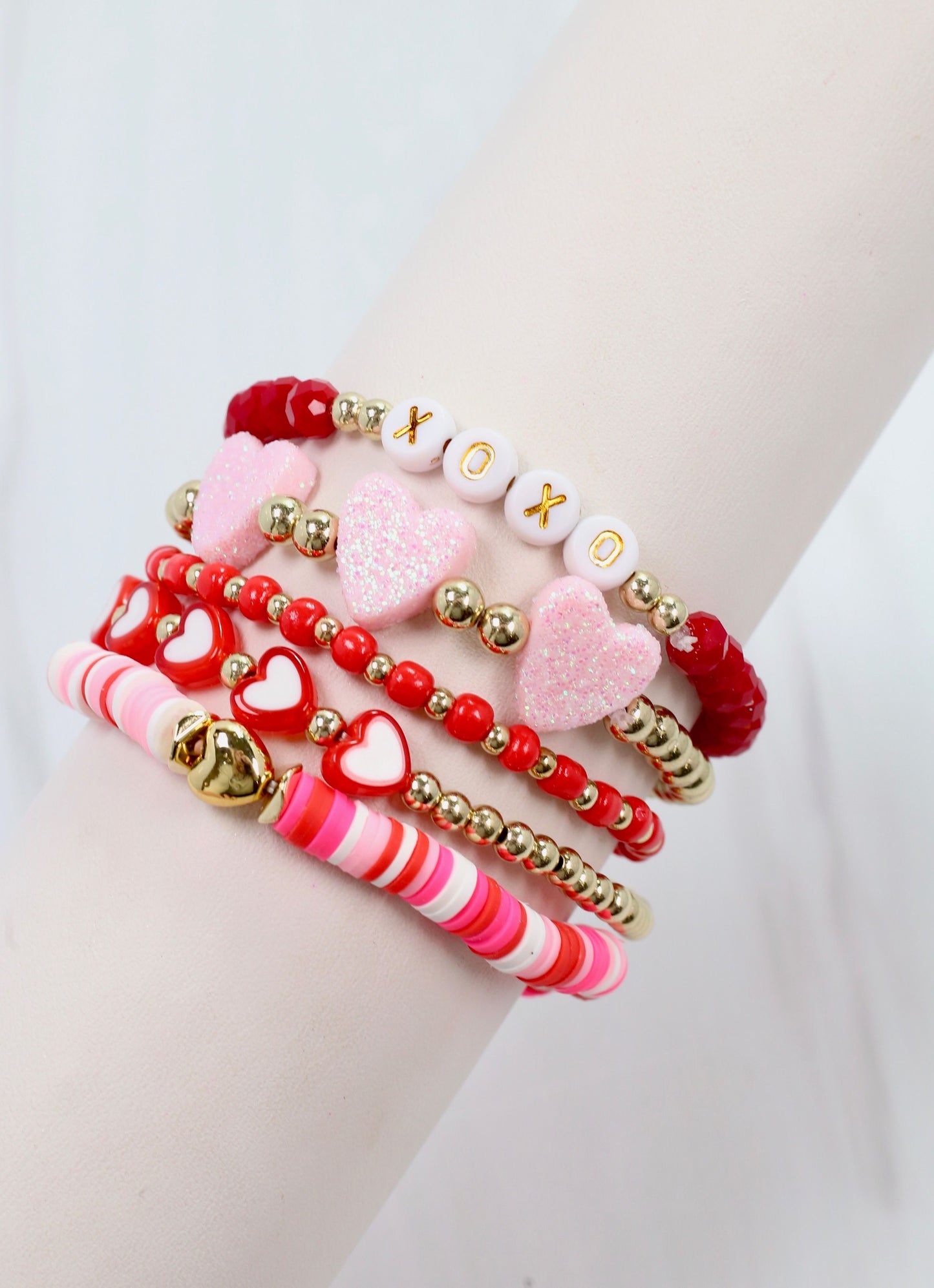 XOXO Bracelet Set RED