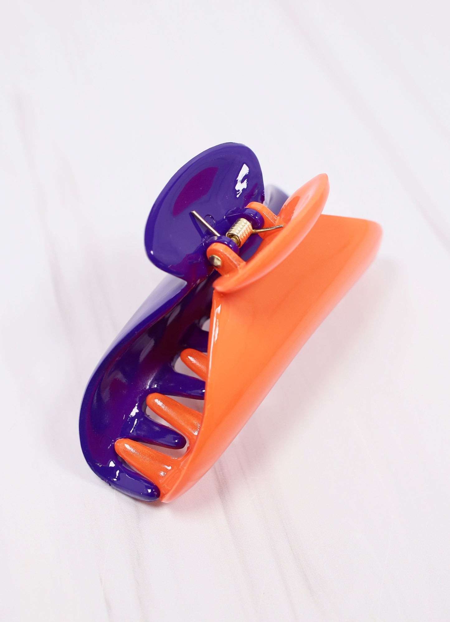 Mason Two Tone Hair Clip PURPLE ORANGE