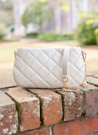 Livi Quilted Crossbody PEARL