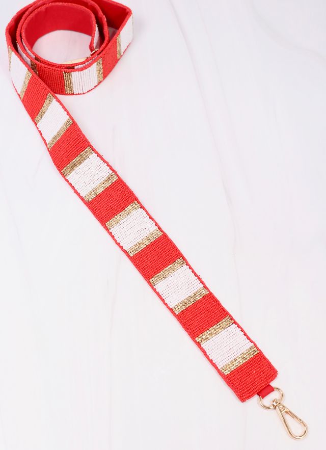 Stadium Striped Strap RED