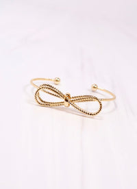 Georgette Bow Cuff Bracelet GOLD