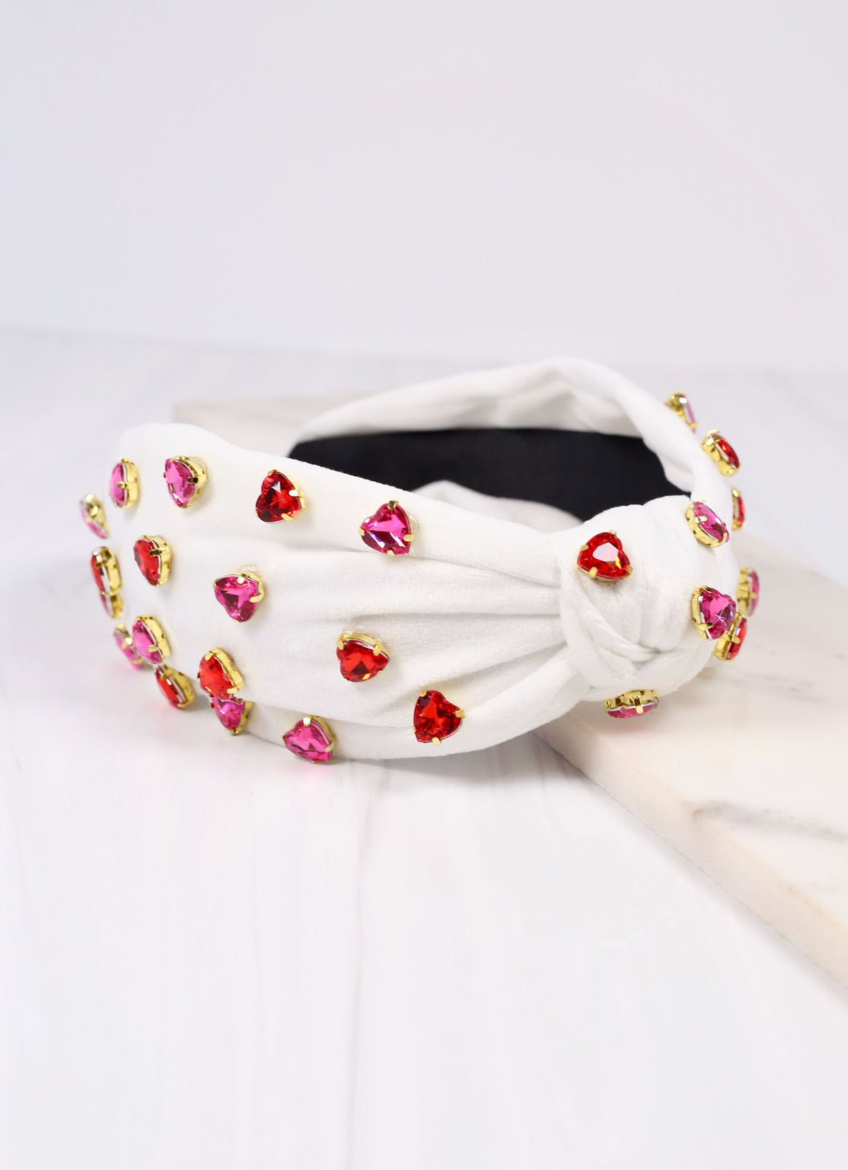 Lover Jeweled Headband WHITE